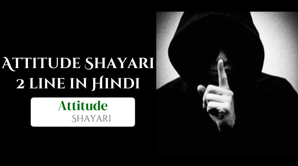 Attitude Shayari 2 line in Hindi- रवैया शायरी 2 लाइन | मार्च 2025